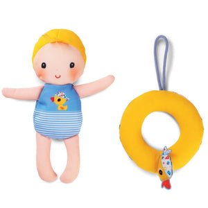 Bath Toy Dolls with Pool Floaty Ring by Lilliputiens