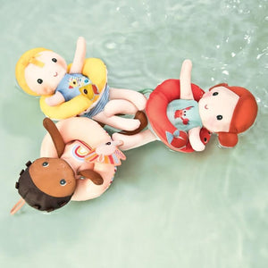 Bath Toy Dolls with Pool Floaty Ring by Lilliputiens