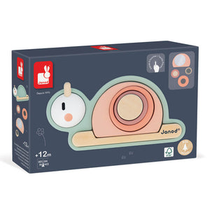 Sensory Snail Stacking Puzzle - Janod Sweet Cocoon
