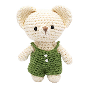 Crochet Plush Toy - Bobbie Bear Jnr - Handmade Mini