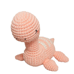 Dinosaur Rattle - Plesiosaur - Handmade Crochet Plush Toy