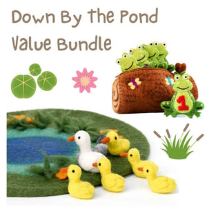 Down By The Pond - Ducks & Frogs Felt Toys Bundle - save $20