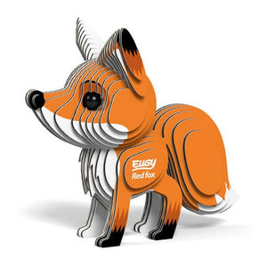 EUGY Eco-Friendly 3D Puzzle Craft Kit - Red Fox