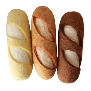 French Baguettes - felt pretend play food bread - Juni Moon