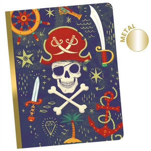 Pirate Notebook 48 page FSC paper - "Steve" by Djeco Lovely Paper