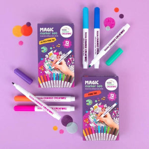 Fine Tip Marker Set for Re-FUN-able™ reusable colouring mats by Little Change Creators
