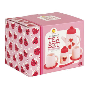 Silicone Tea Set - Strawberry Patch by Tiger Tribe