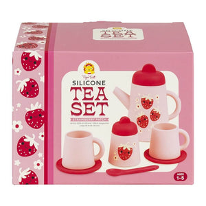 Silicone Tea Set - Strawberry Patch by Tiger Tribe