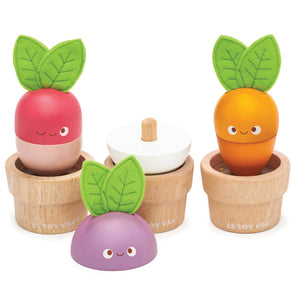 Petilou Wooden Stacking Veggies by Le Toy Van