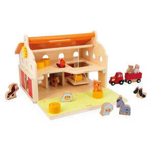 Wooden Toy Farm Playset - My First Farm