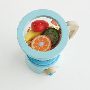 Fruit & Smoothie Toy Blender Set - Wooden Play Food - Honeybake Toy Kitchen