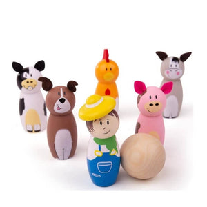 Wooden Toy Skittles Set