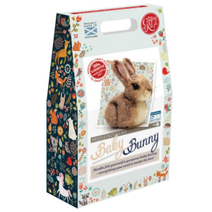 The Crafty Kit Co needle felting kit baby bunny