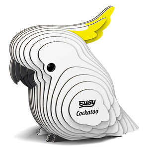 EUGY eco-friendly 3D puzzle craft kit cockatoo