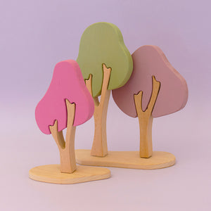 Euca Wooden Trees Australian Made winter gum trees