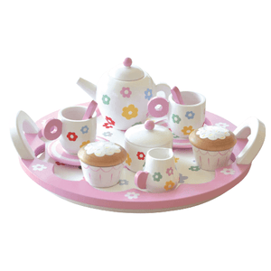 Indigo Jamm Flower Tea Party Wooden Tea Set