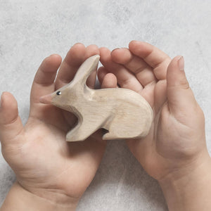 Nom Handcrafted handmade wooden animal figurine bilby