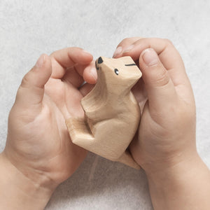 Nom Handcrafted handmade wooden animal figurine quokka