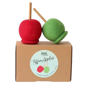 Juni Moon felt pretend play food - Toffee Apples