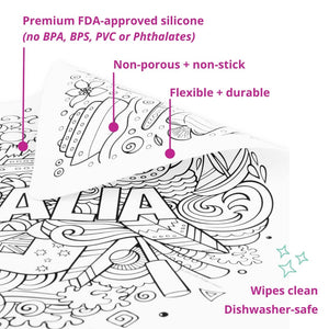 Re-FUN-able™ reusable colouring mats by Little Change Creators - Crawlies