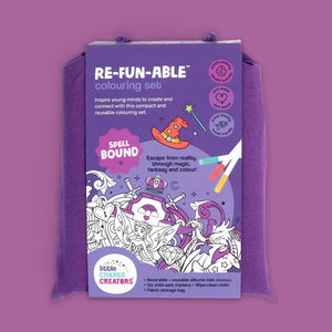 Re-FUN-able™ reusable colouring mats by Little Change Creators - Spellbound