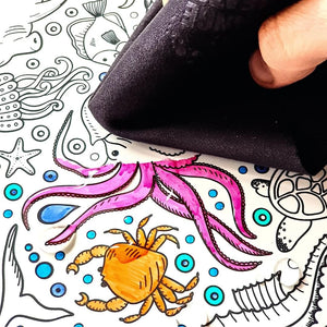 Magic Clean Cloths for Re-FUN-able™ reusable colouring mats by Little Change Creators