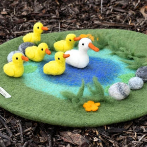 Tara Treasures felt playmat duck pond 5 little ducks