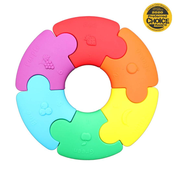 Colour Wheel Silicone Puzzle - Jellystone Designs - Rainbow Bright or Pastel