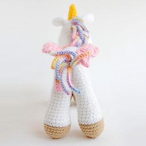 Rainbow Unicorn Plush - Handmade Crochet Soft Toy