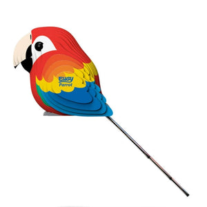 EUGY Eco-Friendly 3D Puzzle Craft Kit - Scarlet Macaw Parrot