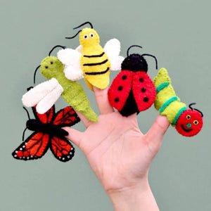 Felt Finger Puppet Set - Insects & Bugs - Tara Treasures
