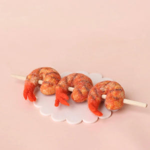 BBQ Prawn Skewer - Felt Play Food - Juni Moon