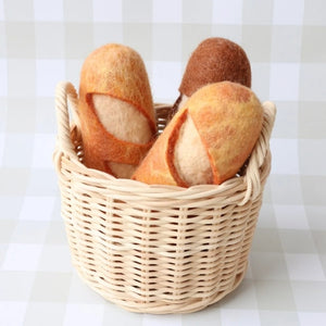French Baguettes - felt pretend play food bread - Juni Moon
