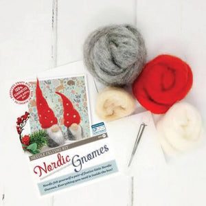 The Crafty Kit Co - Nordic Gnomes Needle Felting Kit