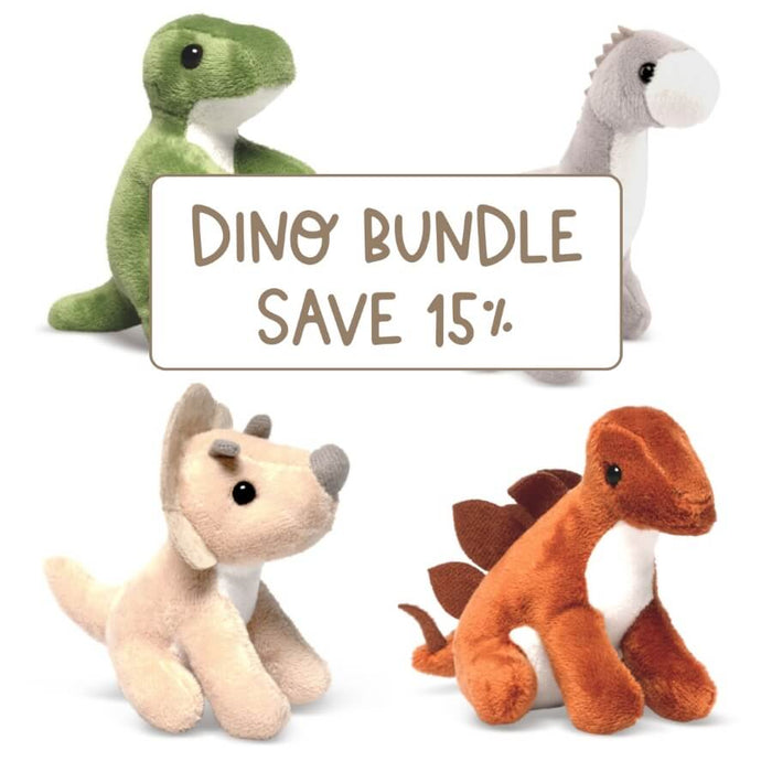 Dino Buddies Mini Plush Dinosaur BUNDLE - SAVE 15%