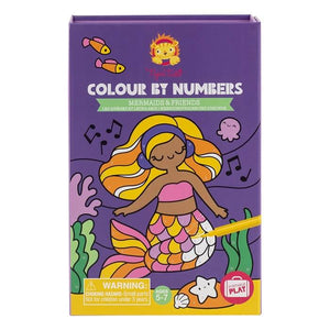 Tiger Tribe Art Set - Colour by Numbers - Mermaids & Friends