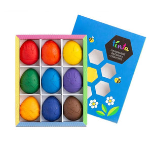 Beeswax Crayons - Easter Eggs Set of 9 - Tinta Crayons