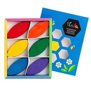 Beeswax Crayons - Toddler Petals Set of 6 - Tinta Crayons