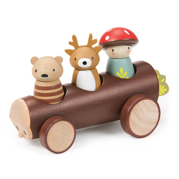 Wooden Toy Car Playset - Timber Taxi by Tender Leaf Toys