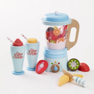Fruit & Smoothie Toy Blender Set - Wooden Play Food - Honeybake Toy Kitchen