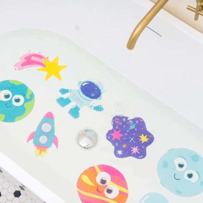 Bath Grips - Textured Non-slip Bathtub Stickers - Guppy & Galaxy