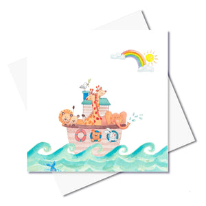 J. Callaway Designs Watercolour greeting card Noah's Ark