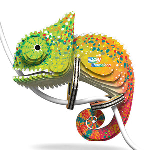 EUGY eco-friendly 3D puzzle craft kit chameleon