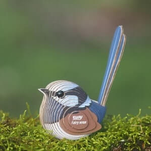 EUGY eco-friendly 3D puzzle craft kit fairy wren