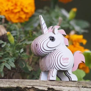 EUGY eco-friendly 3D puzzle craft kit unicorn