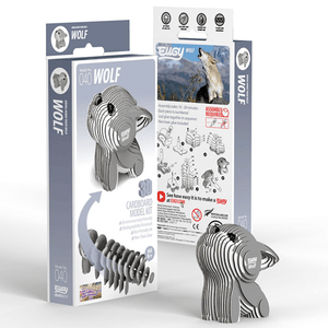 EUGY eco-friendly 3D puzzle craft kit wolf