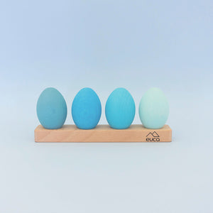 Euca Wooden toy eggs set of 4 - Emu
