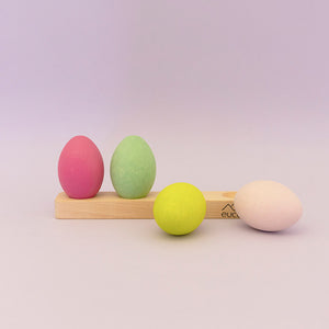 Euca Wooden toy eggs set of 4 - Forest
