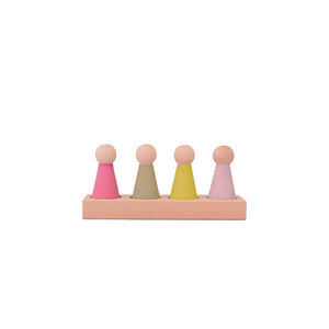 Euca wooden toys peg dolls wooden figurines People of the Forest