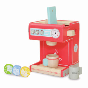 Indigo Jamm coffee machine pretend wooden toy